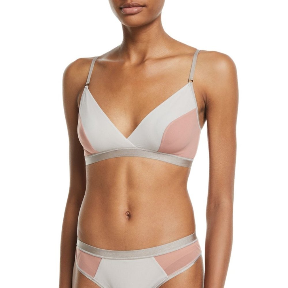 Cosabella Crossover Mixed Mesh Bralette